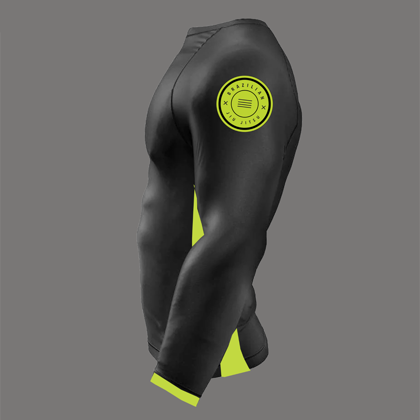 
                  
                    Black and Lemon Lime Rash Guard- LONG SLEEVE
                  
                